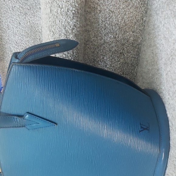 Louis Vuitton Blue Epi Saint Jaques Shoulder Bag Authentic - Picture 3 of 14